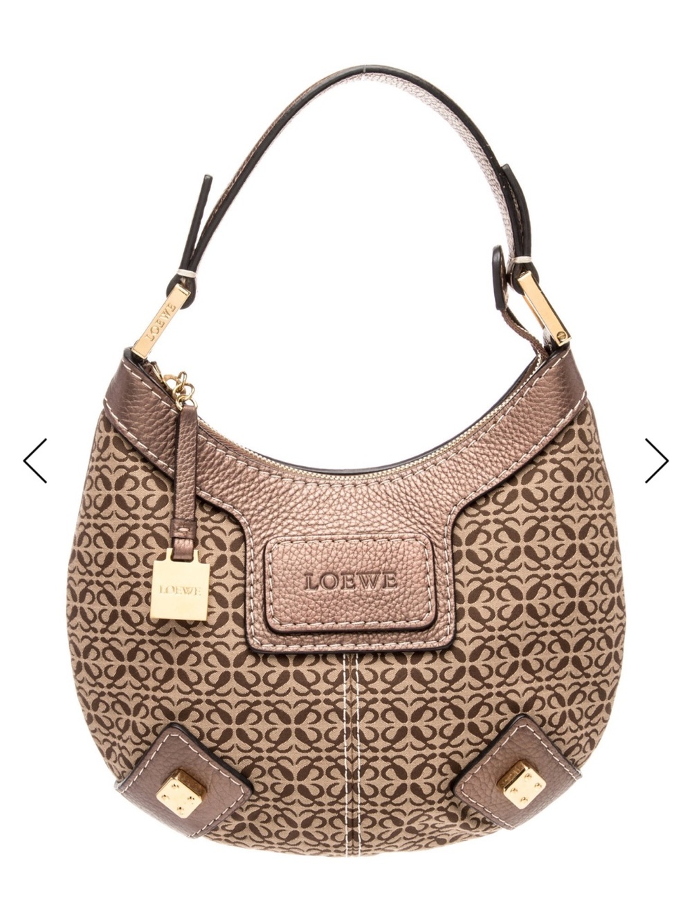 Loewe Anagram BeigeBrown Signature Canvas Hobo